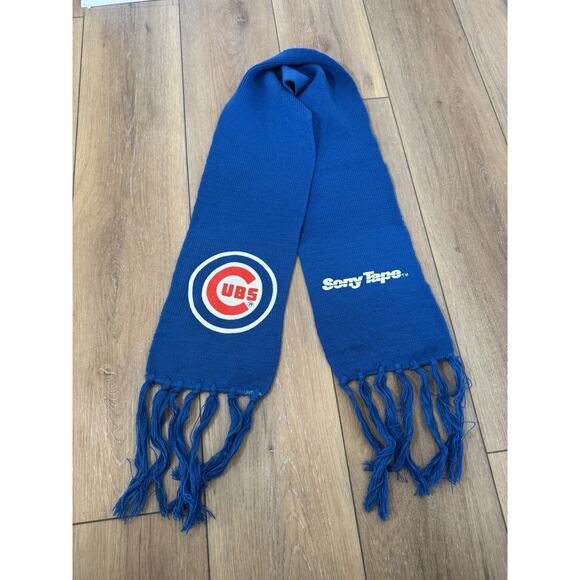 Vintage Chicago Cubs Painters Hat Cap 90s Big Logo Spellout  Vintage 90s Chicago Cubs Stadium Souvenir Lot Scarf Canvas Bag Painters Hat More